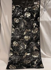 NORDSTROM COTERIE STUDIO HALLOWEEN SPIDER WEB BATS TABLE RUNNER 16” X 80” NWT