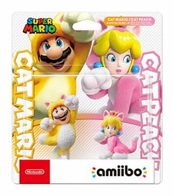 amiibo Super Mario Serie Cat Peach / Cat Mario Double Set NEU aus Japan