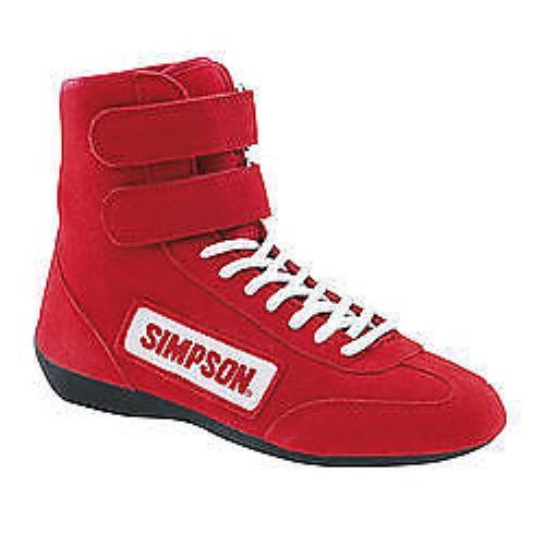 Philadelphia Mall Simpson Safety 28105RD High-Top Driving Red Shoes 10-1 Size Max 84% OFF 2