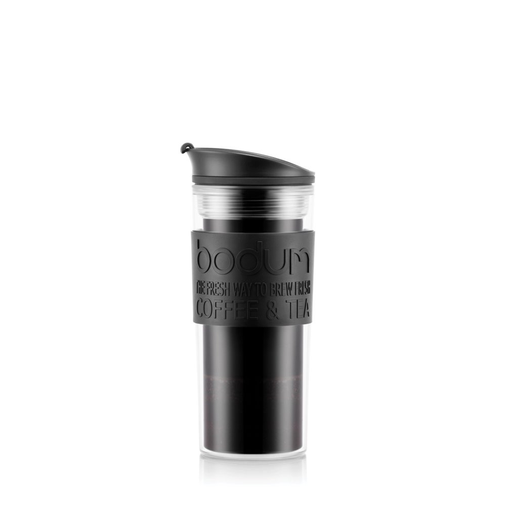 Tracel Double Wall Vacuum-Insulated French Press Coffeemaker Portable 15 Oz