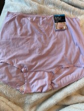 Vintage BALI Skimp Skamp Brief's GRANNY Gusset PANTIES Pink 2XL/9 NWT SISSY