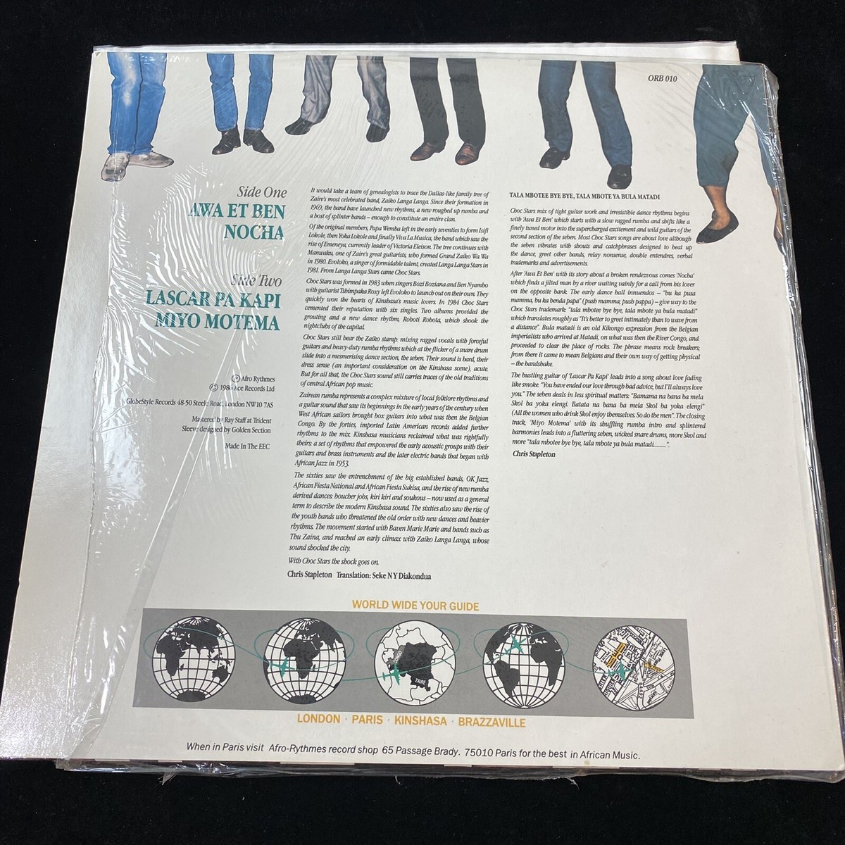 Choc Stars - AWA et BEN - Vinyl Record LP Album - 1985 Afro Rhymes