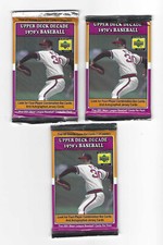 2001 UD DECADE 1970's Baseball Packs--Factory Sealed Lot of 3