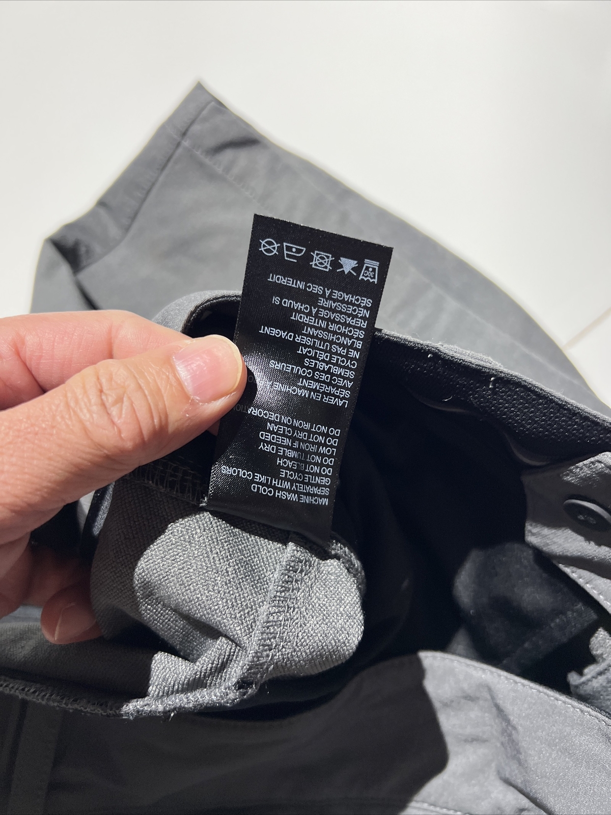 Blanc Noir Reflective Bike MTB Shorts Size 36 Stretch gray