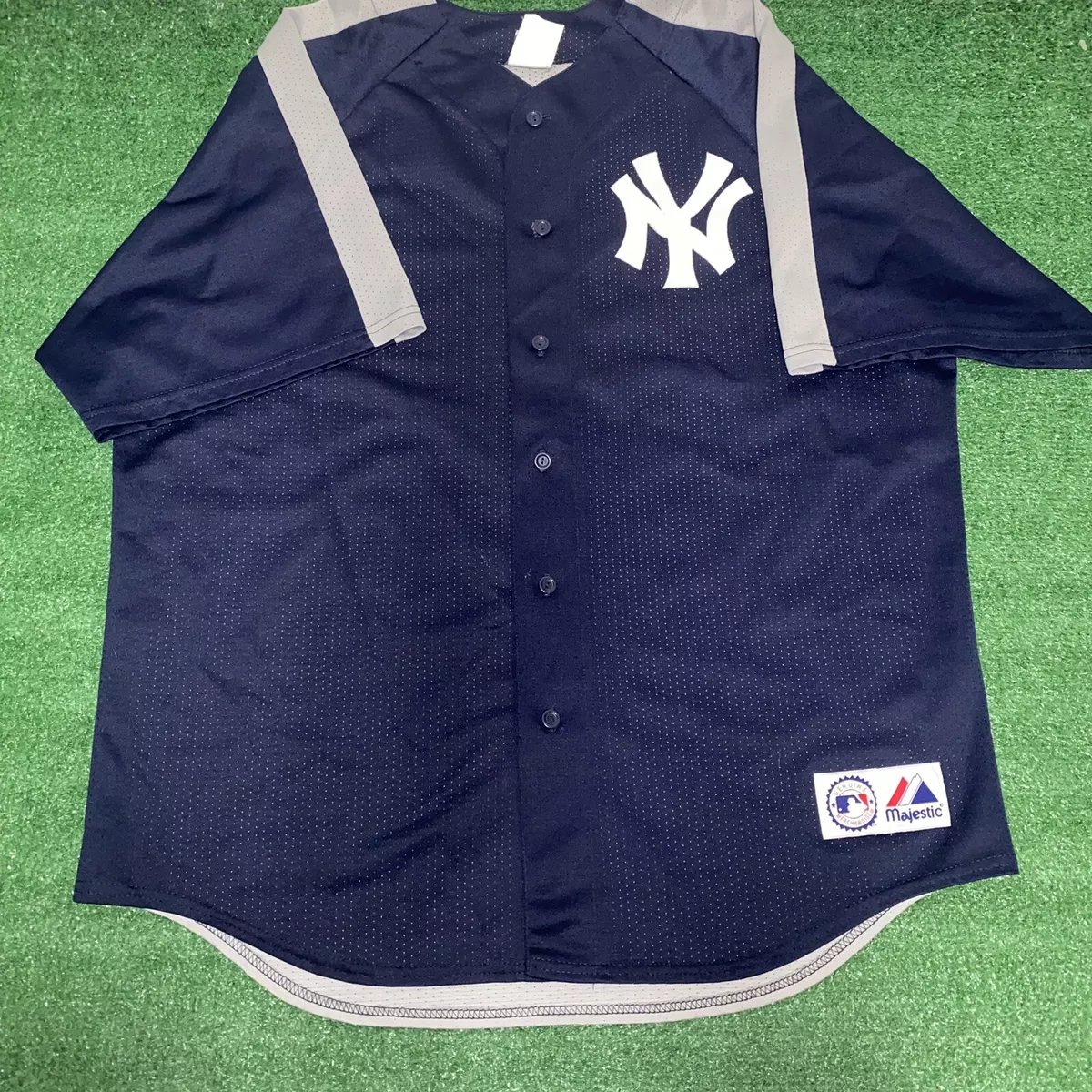 New York Yankees Spring Training Jersey Mens Size 2XL Majestic