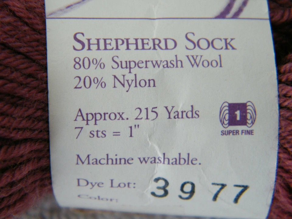 LORNA'S LACES PASTOR CALCETÍN HILO #2NS MANZANITA LANA NYLON 2 MADEJAS FUMADORES HOGAR Foto 3 de 4