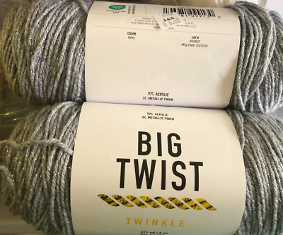 BIG TWIST TWINKLE YARN 6 OZ EA-Acrylic- DISCOUNTINUED SOON TO BE GONE