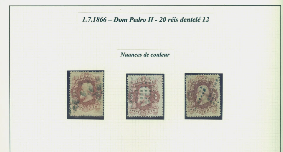 BRAZIL 1866/88  EMPIRE - Dom Pedro small specialized collection  - Image 4 of 4