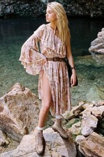 spell and the gypsy collective Jungle One Shoulder Dress Cream Size S