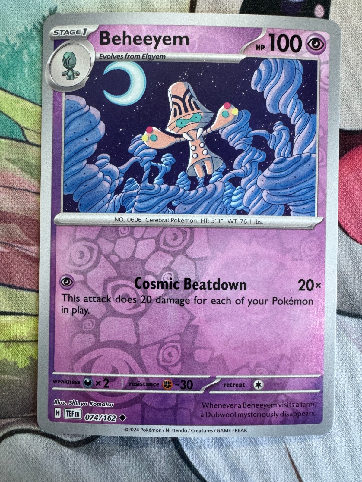 Beheeyem Reverse Holo English Pokemon TCG BKBS02
