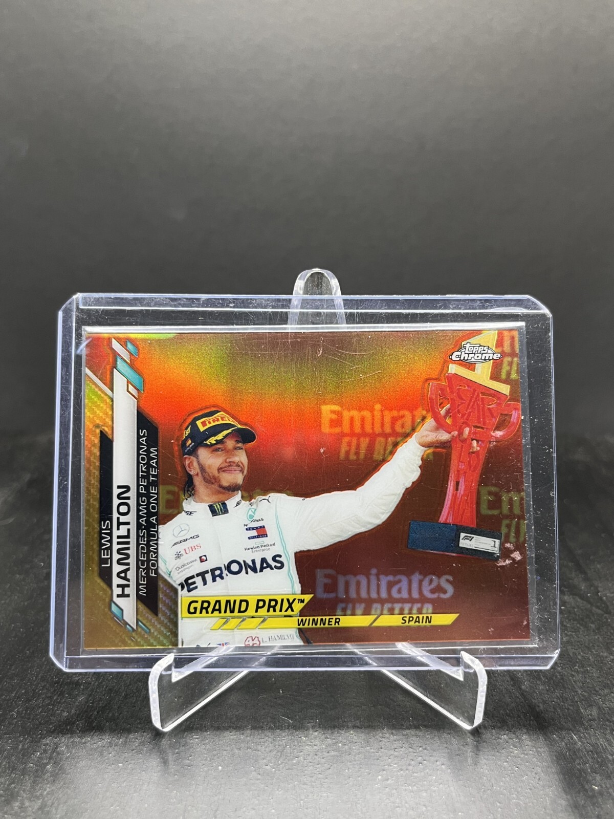 2020 Topps Chrome Formula 1 F1 Lewis Hamilton Gold 38/50 #137