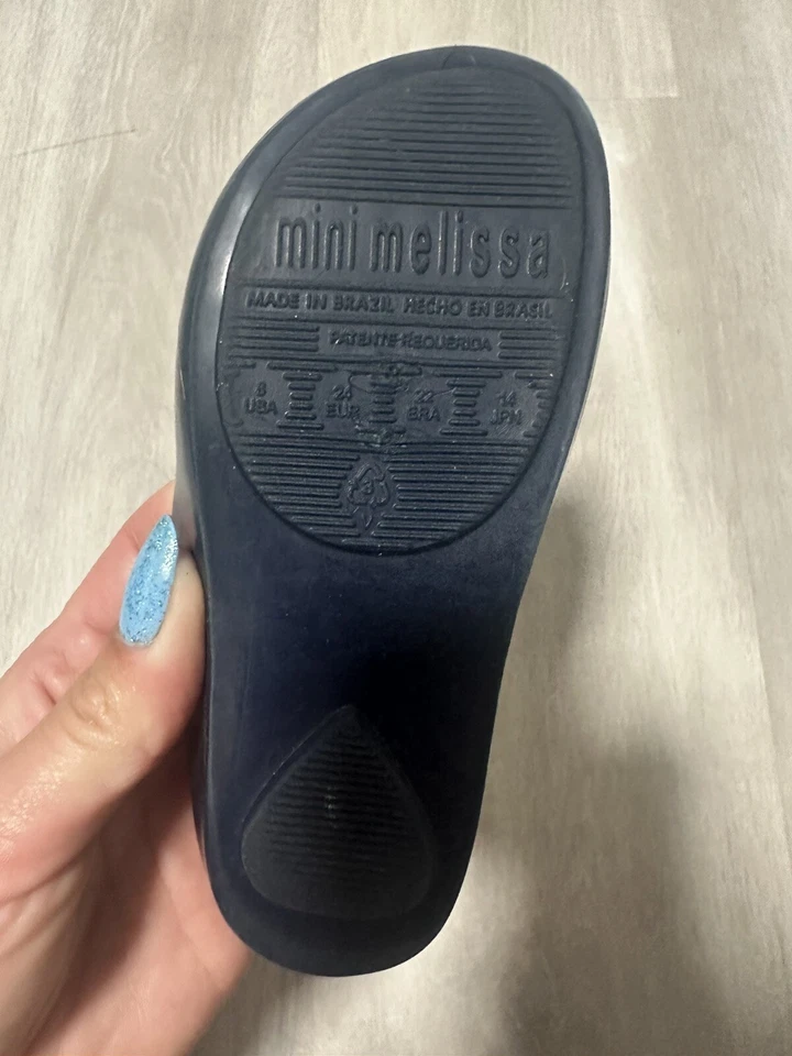 Mini Melissa Arco Azul Marino y Rosa Talla 8 Foto 4 de 4