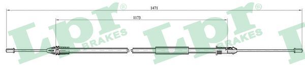 LPR C1001B Cable, Parking Brake For Renault-image