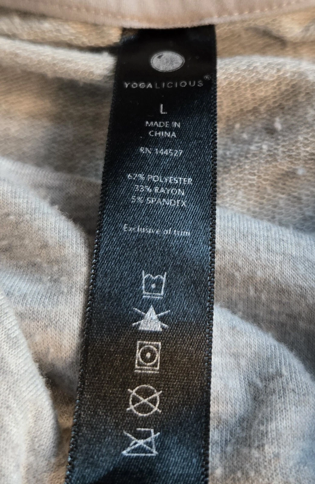 yogalicious cowl neck long sleeve sweatshirt