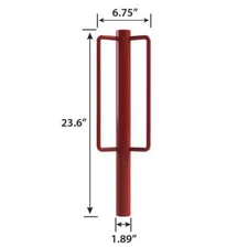 Expert Gardener Powder-Coated Steel U-Post Driver, Red  (for smaller posts READ)