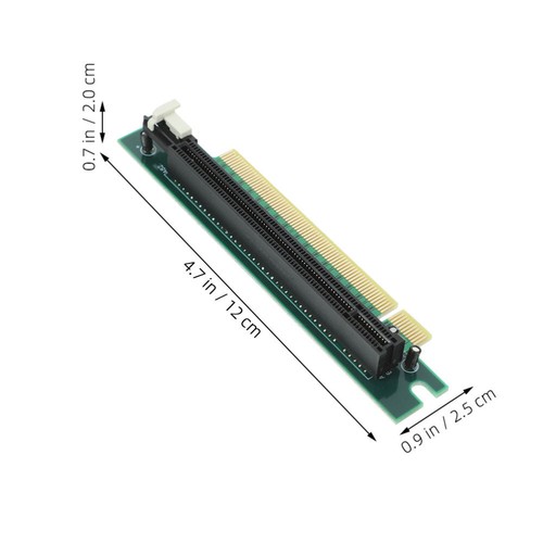 2 Pcs Graphics Card Slot Computer Power Cord Riser Cable Extender - Afbeelding 6 van 12
