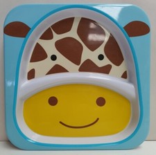Skip Hop Zoo Friends Jules Giraffe Divided Melamine Plate BPA Free PVC Free
