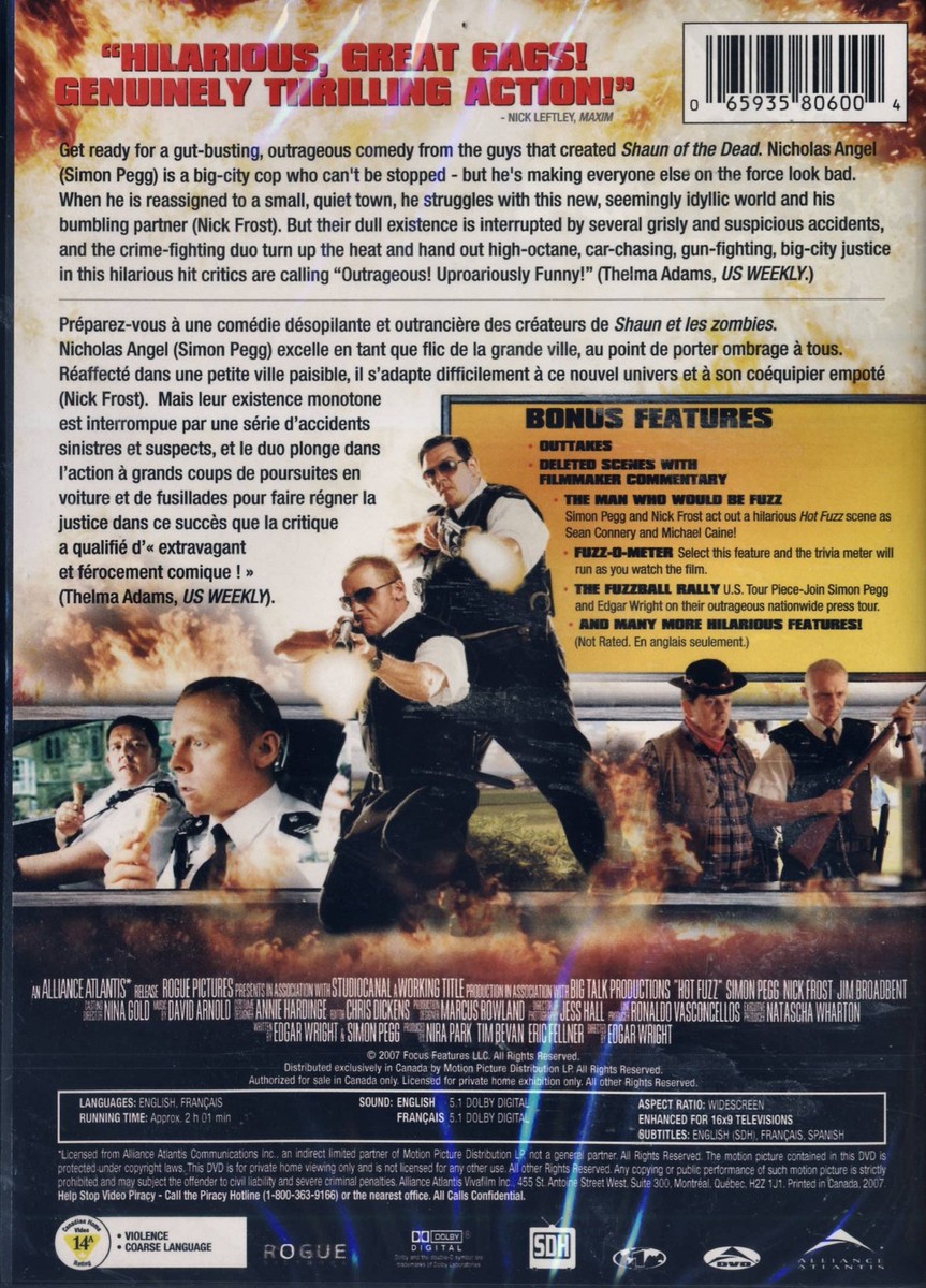 Hot Fuzz - Edgar Wright, Simon Pegg, Nick Frost -- New DVD | eBay