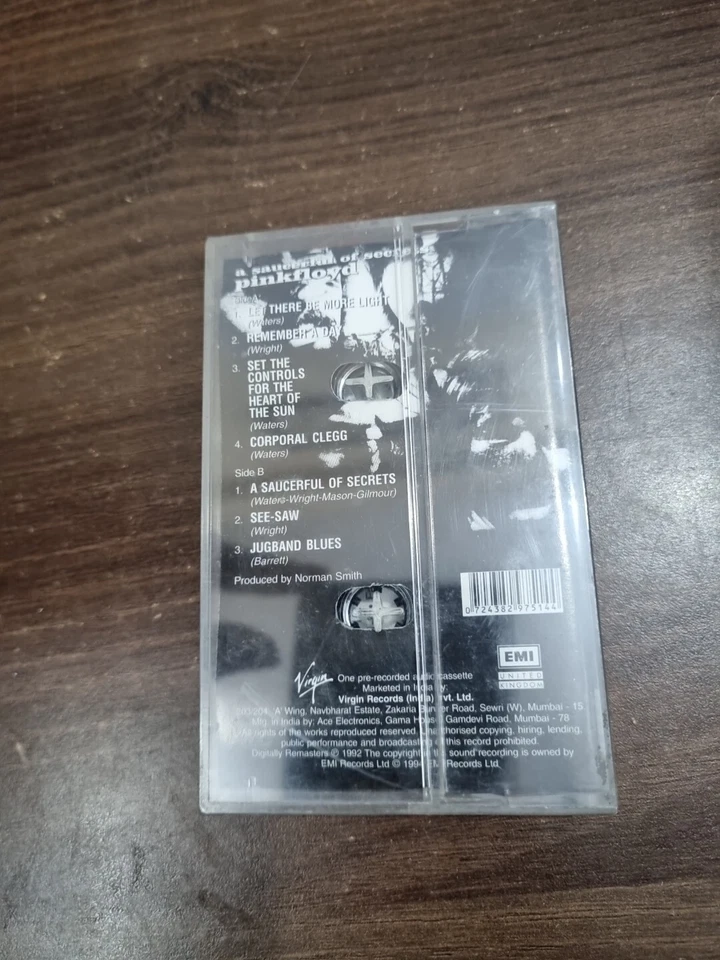 Pink Floyd A Saucerful Of Secrets INDIA AUDIO CASSETTE SEALED - Image 3 of 3