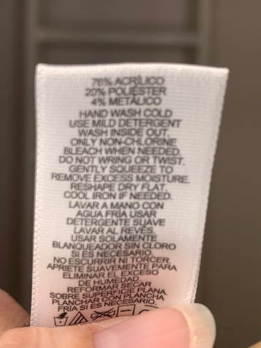 Ellen Tracy Sweater Womens XL Black Pullover 3/4 Sleeve V Neck Sequin - Picture 7 of 8