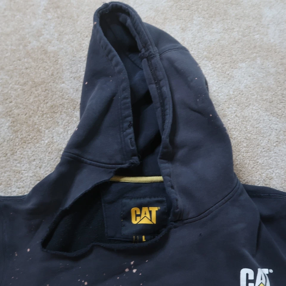 CAT Sudadera con Capucha Para Hombre Grande Sudadera con Capucha Ropa de Trabajo Desgastada Oruga Foto 4 de 4