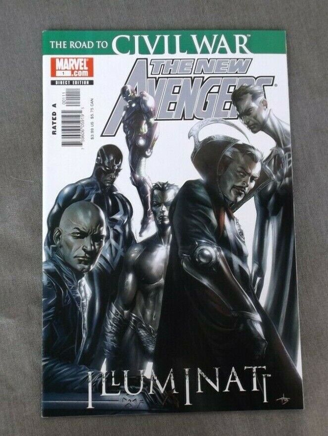 New Avengers #1 Road To Civil War Illuminati Dell Otto 2006 NM
