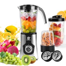 SUPERLEX 1.25L Jug Blender 400W Power, Variable Speeds, Ideal for Smoothies&More