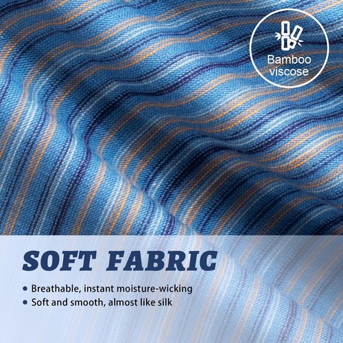 KNITLORD Herren Unterwäsche Bambus Viskose Atmungsaktiv Weich Leicht Mid/Low R... - Bild 5 von 8