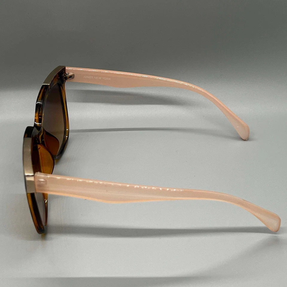 Jones New York 太阳镜玳瑁粉色猫眼设计师时尚棕色女式 — 第 2/4 张图片