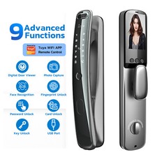 Smart Door Lock 3d Face Recognition Fingerprint Automatic Biometric Card Wifi