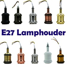 Lampenfassung E27 Vintage Lampensockel Metall Nostalgie Retro Leuchtmittel