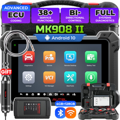 2024 Autel MaxiCOM MK908 II Programming Diagnostic Scanner For Ford Mazda Opel