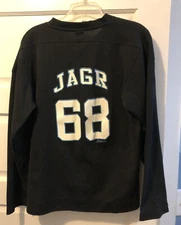  Jaromir Jagr Washington Capitals hockey jersey NHL eagle logo black youth XL 