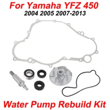 Water Pump Impeller Shaft Bearing Gasket Rebuild Kit For Yamaha YFZ450 2004-2013