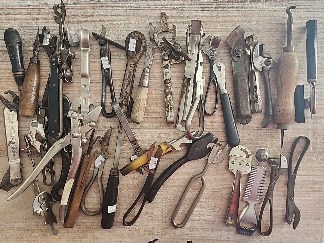 Huge Lot of Rare Vintage Can Openers Corkscrew Made in USA early 1900's rare eBay