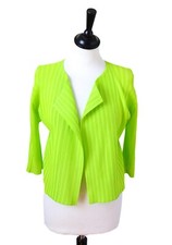 Issey Miyake Pleats Please Cardigan - Fluoro Green - Jpn 3 (fit S / Xs)