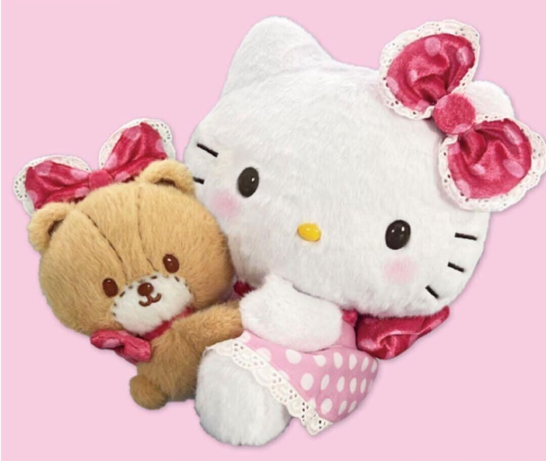 Sanrio Tiny Chum Strawberry Mascot Doll Complete & Hello Kitty