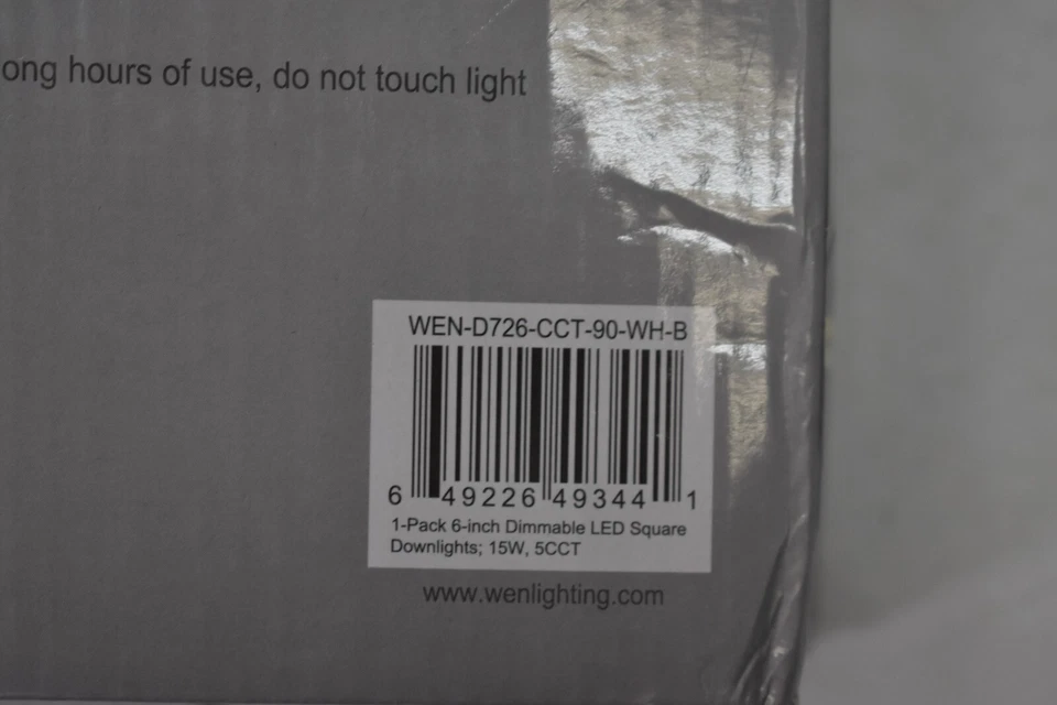 Downlight embutido LED Wen Lighting 6" retrofit branco WEN-D726-CCT-90-WH-B - Imagem 4 de 4
