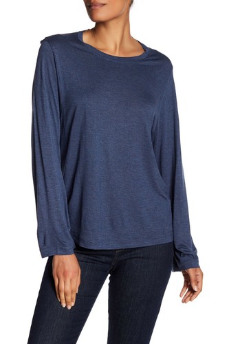 VINCE Crew Neck Long Wide Sleeve Tee 