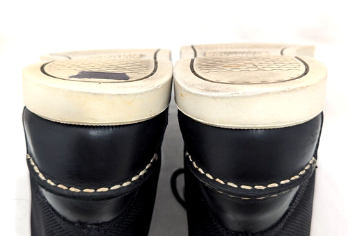 Sebago Docksides Herren High Top Bootsschuhe Schwarz Mokassinnaht Schnürschuhe US 10/44 SCHÖN * - Bild 9 von 12