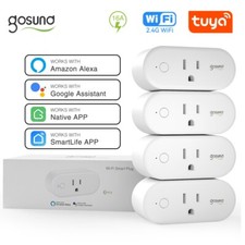 Gosund 4 Packs Smart Plug WiFi Tuya Outlet So...