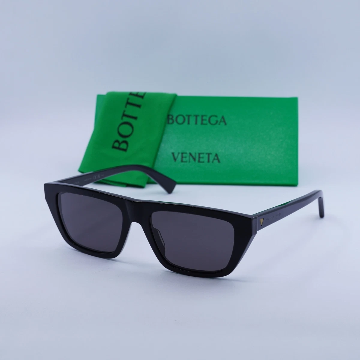Bottega Veneta Gray Square Sunglasses for Women for sale | eBay display picture 1