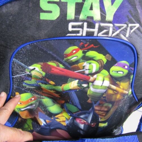 TEENAGE MUTANT NINJA TURTLES Backpack NWT STAY SHARP TMNT Lunch Bag 16 Inch - Picture 2 of 8