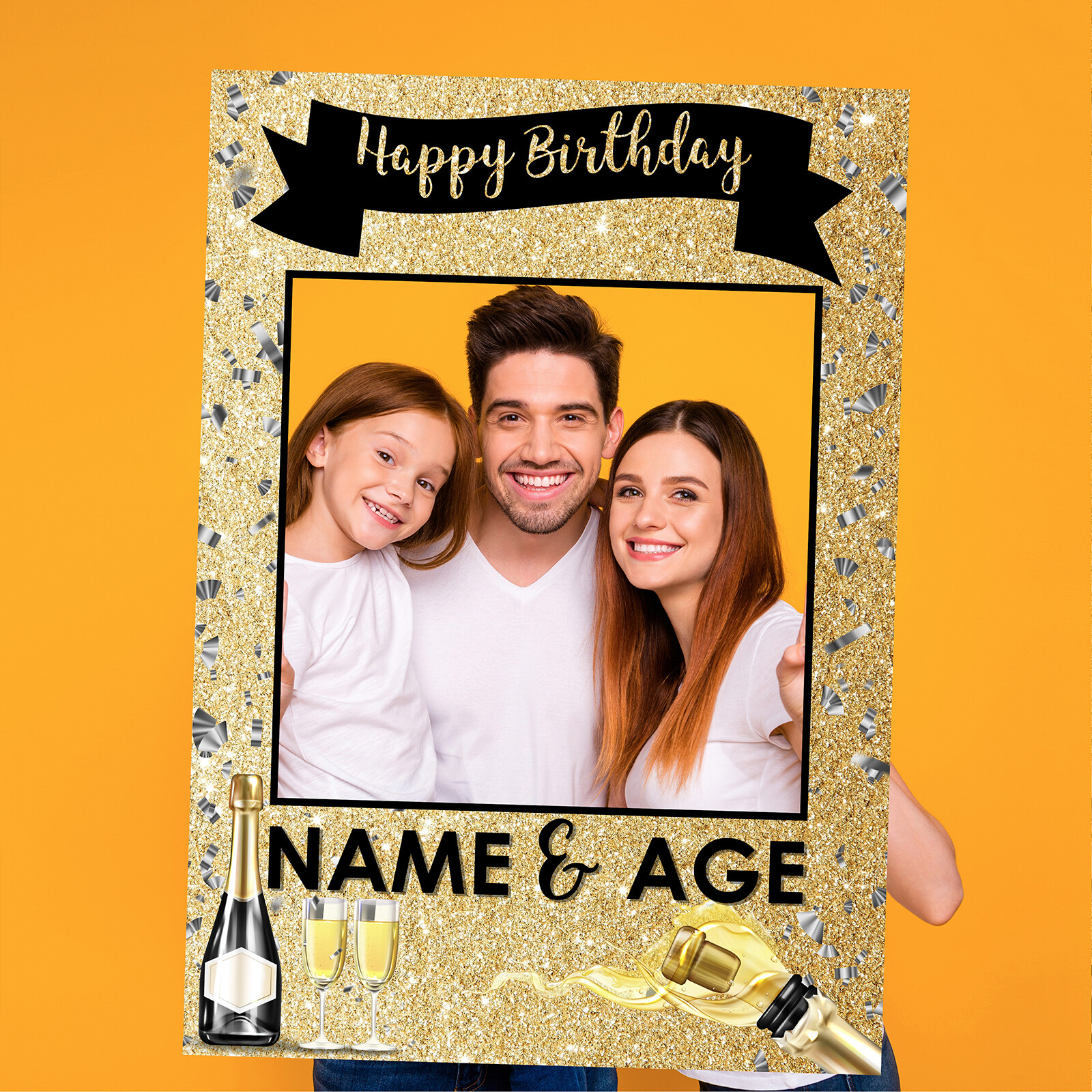 Selfie Frame Happy Birthday Selfie Props Celebration Party Champagne selfie-frame-happy-birthday-selfie-props-celebration-party-champagne