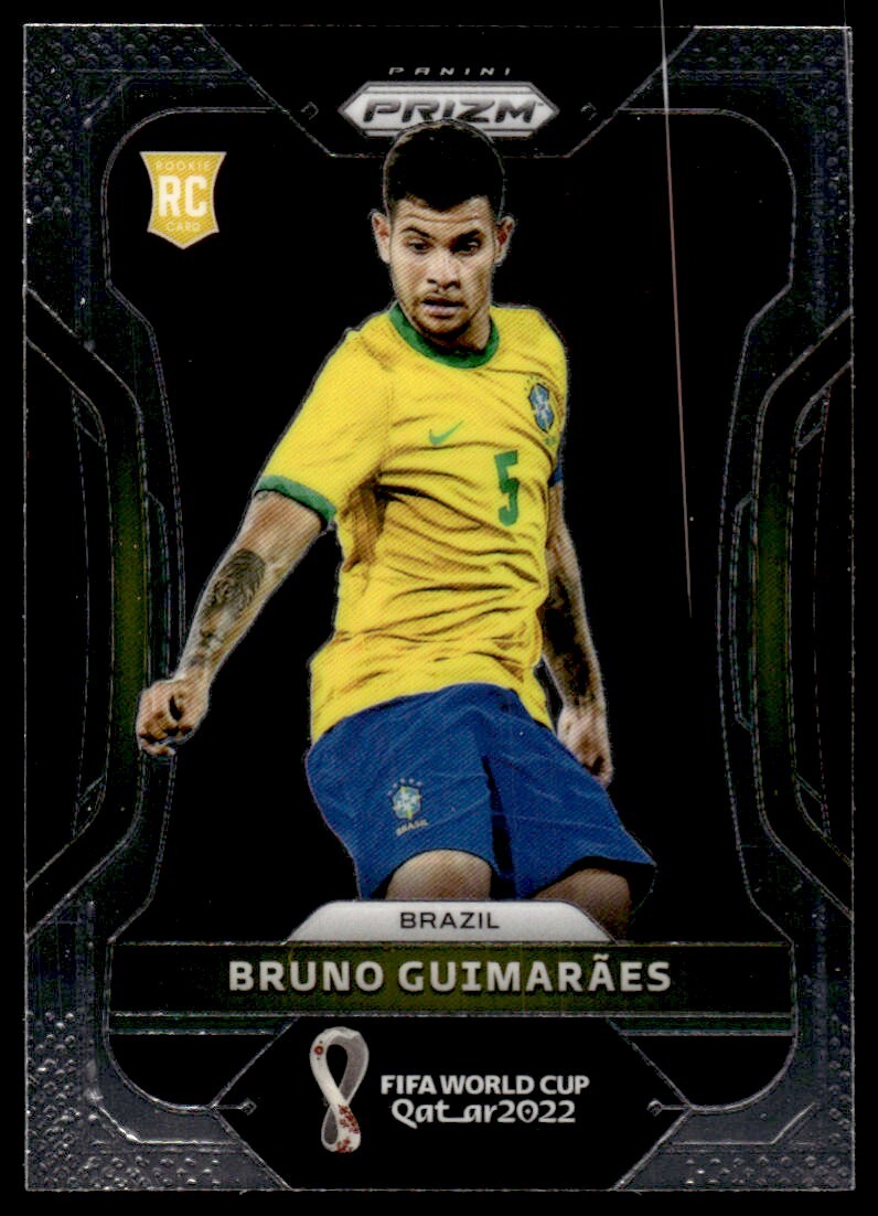 Bruno Guimaraes Rookie 2022 Panini Prizm World Cup #27 Brazil