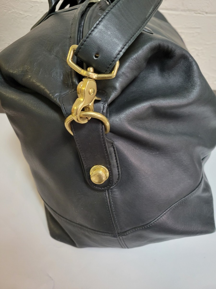 Coach Black Leather Weekender Duffel Travel Luggage | eBay display picture 1