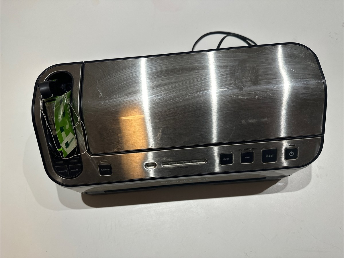 FoodSaver V4880 2-in-1 Vacuum Sealer Machine Black Stainless Steel