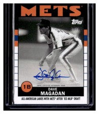 DAVE MAGADAN 2021 TOPPS METS AUTOGRAPH /86 AUTO
