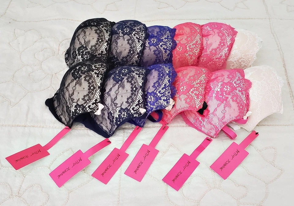 Sujetador push up Betsey Johnson 34B 34C 34D 36B 36C *ELIGE* NUEVO CON ETIQUETAS $38 Foto 3 de 4