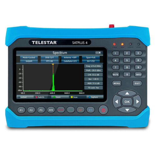 Telestar Satplus 4 HD Combo Sat Messgerät Finder DVB-S2 Satelliten DVB-C DVB-T2